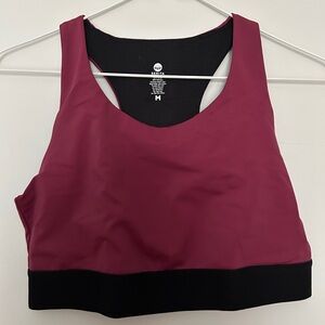 SENITA Hustle sports bra with pocket medium - mulberry
